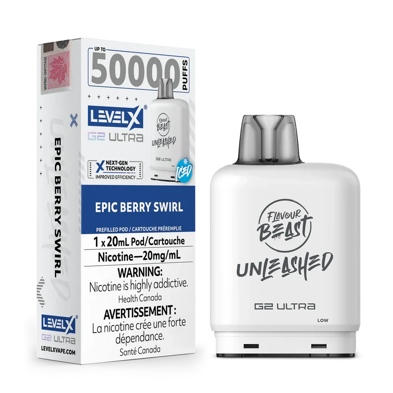 Level X Flavour Beast Unleashed G2 Ultra - Epic Berry Swirl Iced 20mg
