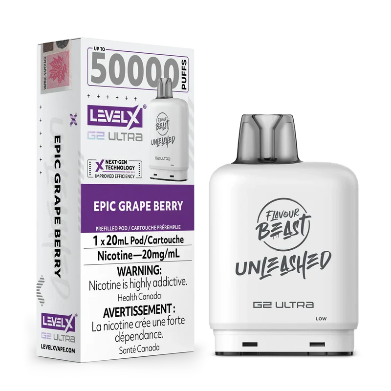 Level X Flavour Beast Unleashed G2 Ultra - Epic Grape Berry 20mg