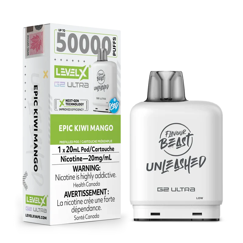 Level X Flavour Beast Unleashed G2 Ultra - Epic Kiwi Mango Iced 20mg