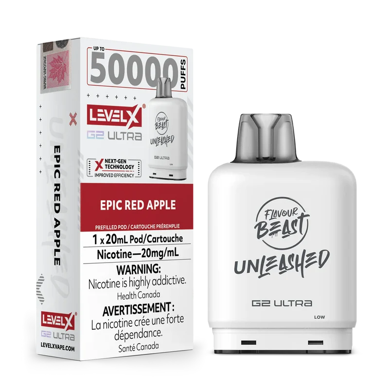 Level X Flavour Beast Unleashed G2 Ultra - Epic Red Apple 20mg