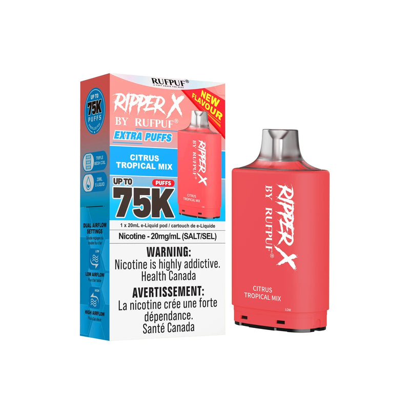 RIPPER X by RUFPUF 75K Pod - Citrus Tropical Mix 20mg