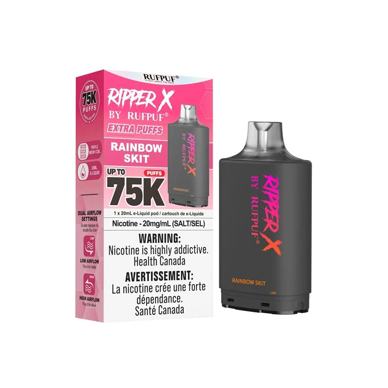 RIPPER X by RUFPUF 75K Pod - Rainbow 20mg