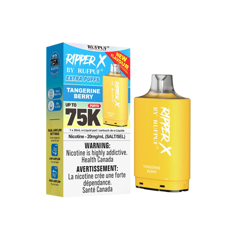 RIPPER X by RUFPUF 75K Pod - Tangerine Berry 20mg