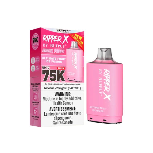 RIPPER X by RUFPUF 75K Pod - Ultimate Fruit Ice Fusion 20mg