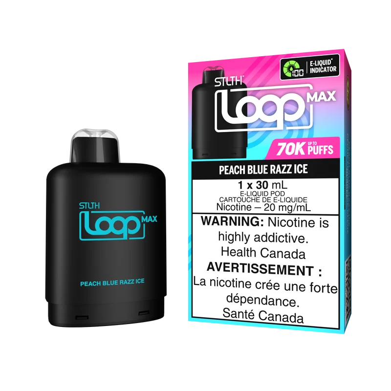 STLTH Loop Max Pod - Peach Blue Razz Ice 20mg