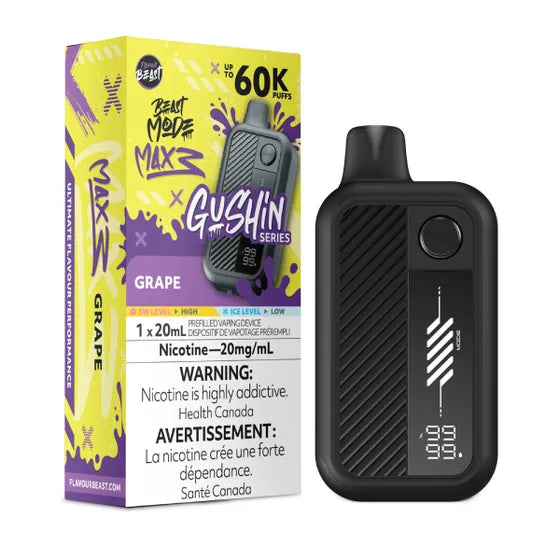 Flavour Beast Beast Mode Max 3 Disposable - Gushin’ Grape 20mg