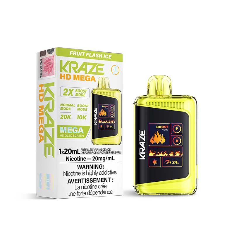 Kraze HD Mega Disposable Fruit Flash Ice 20mg