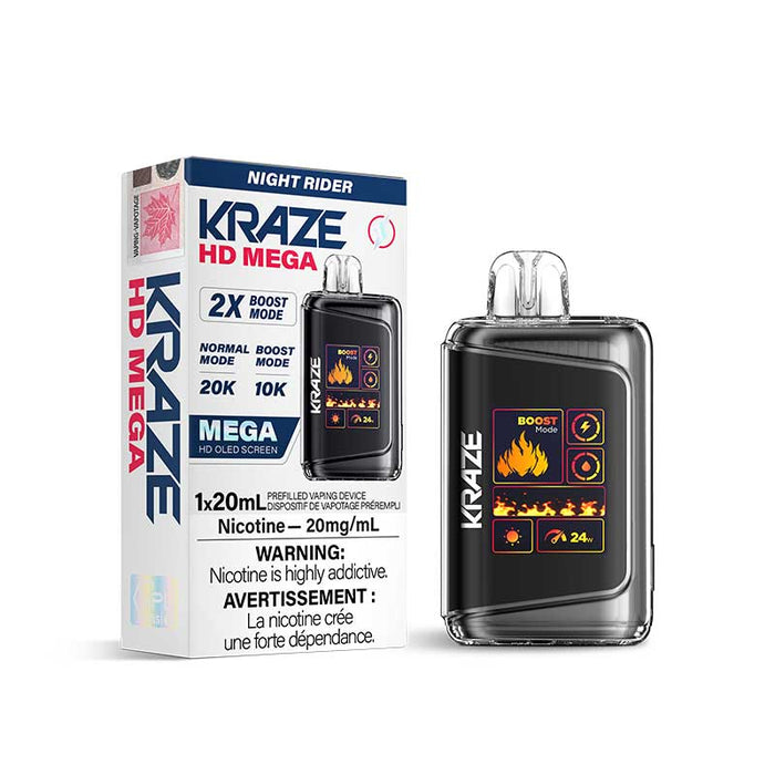 Kraze HD Mega Disposable Night Rider 20mg