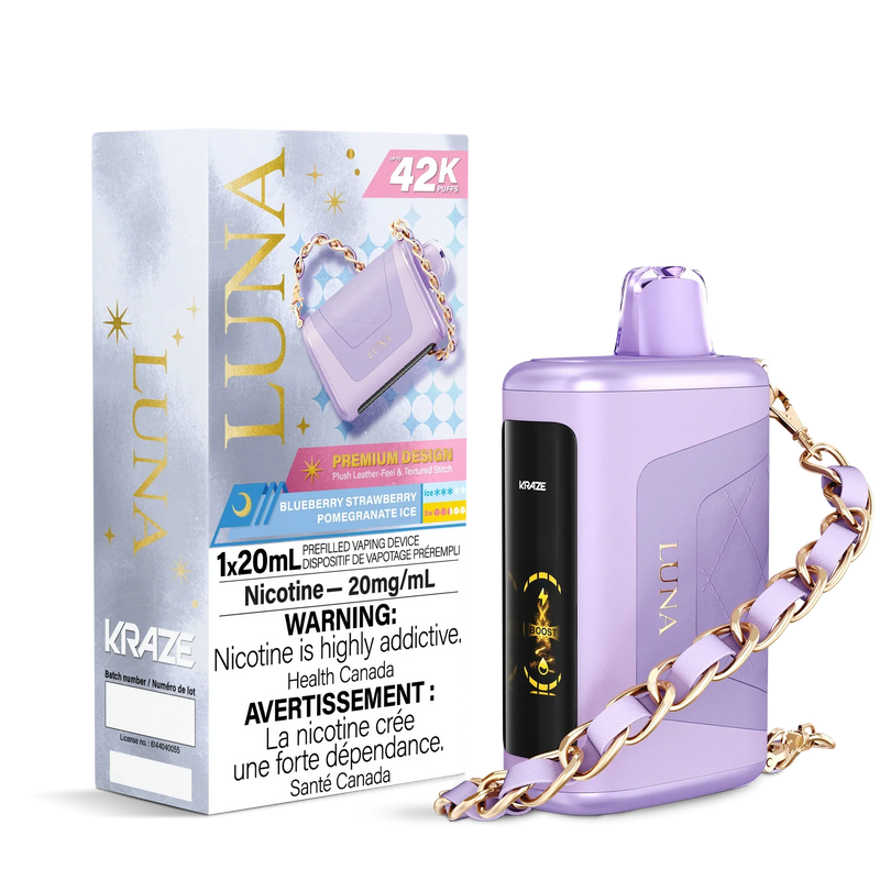 Kraze Luna Disposable - Blueberry Strawberry Pomegranate Ice 20mg