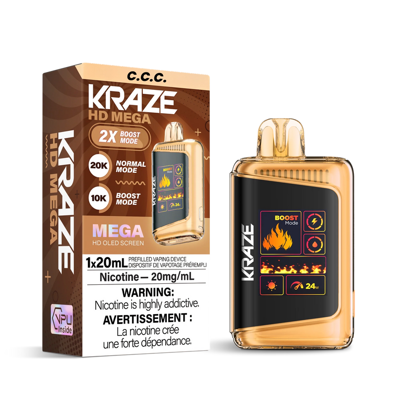 Kraze HD Mega Disposable - C.C.C. 20mg