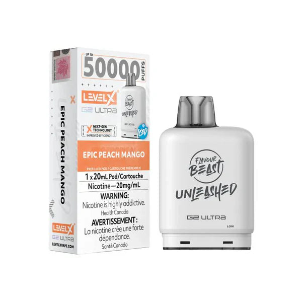 Level X Flavour Beast Unleashed G2 Ultra - Epic Peach Mango 20mg