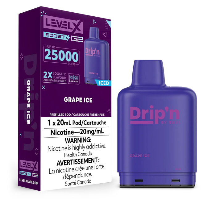 Level X Drip'n Boost Grape Ice 20mg