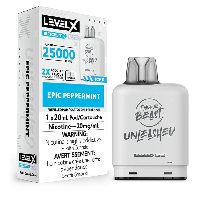 Level X Flavour Beast Unleashed Boost G2 - Epic Peppermint 20mg