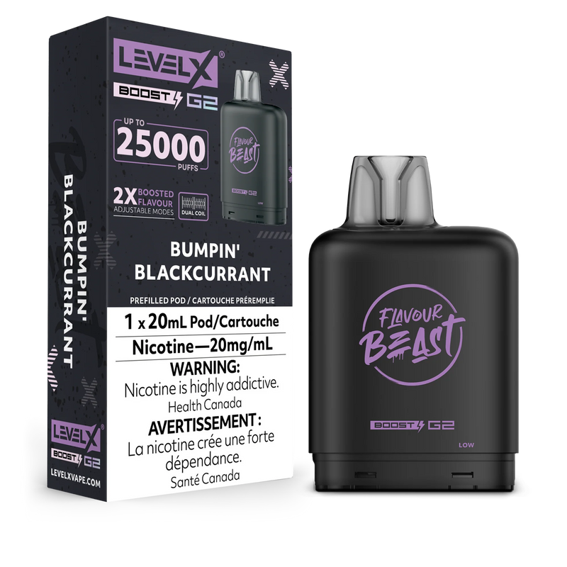 Level X Flavour Beast Boost G2 - Bumpin' Black Currant 20mg