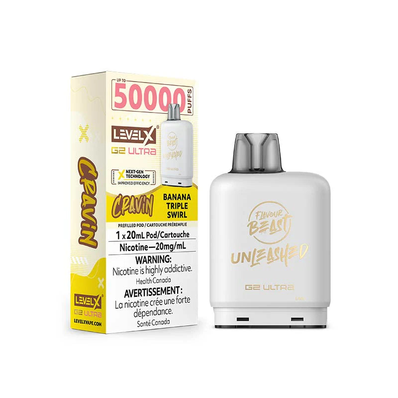 Level X Flavour Beast Unleashed G2 Ultra - Cravin' Banana Triple Swirl 20mg
