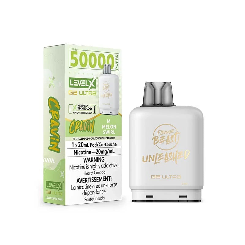 Level X Flavour Beast Unleashed G2 Ultra - Cravin' M Melon Swirl 20mg
