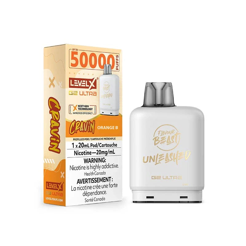 Level X Flavour Beast Unleashed G2 Ultra - Cravin' Orange B. 20mg