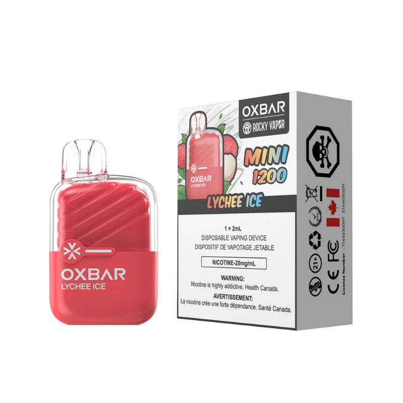 Rocky Vapor OXBAR Mini 1200 Disposable - Lychee Ice 20mg