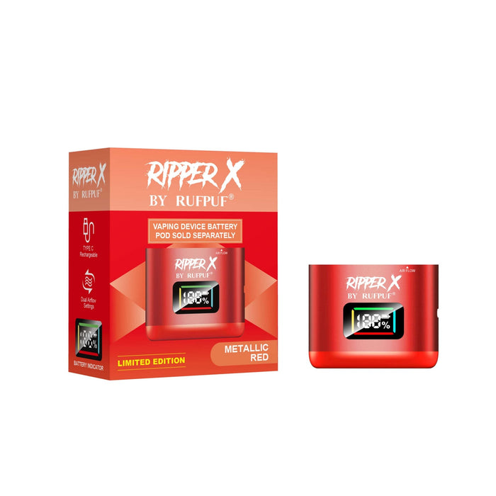 Ripper X by Rufpuf Battery Metallic Red