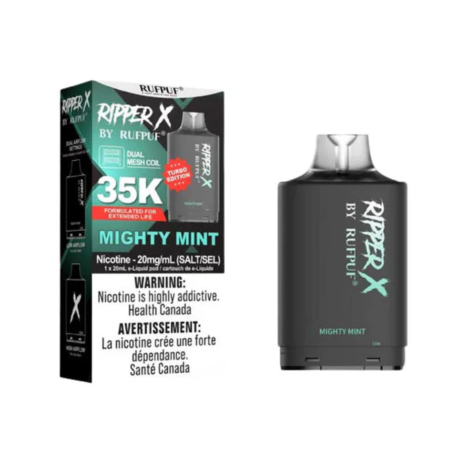 RIPPER X by RUFPUF 35K Pod - Mighty Mint 20mg