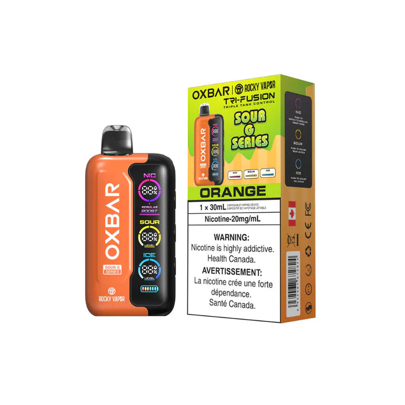 Rocky Vapor OXBAR Tri Fusion Disposable - Orange Sour G 20mg