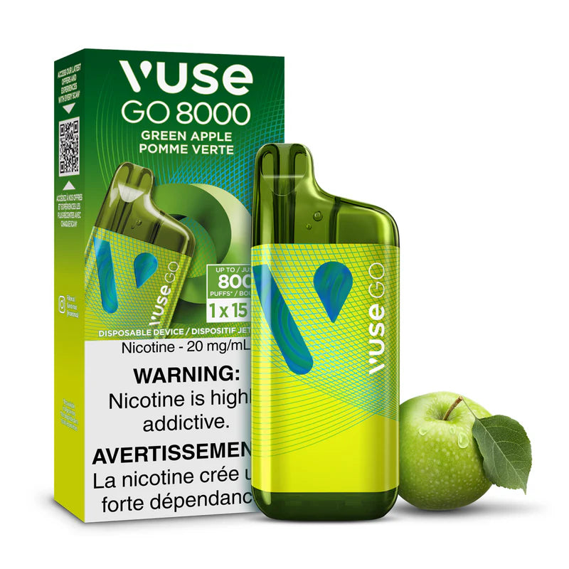 Vuse GO 8000 2.0 Disposable - Green Apple 20mg