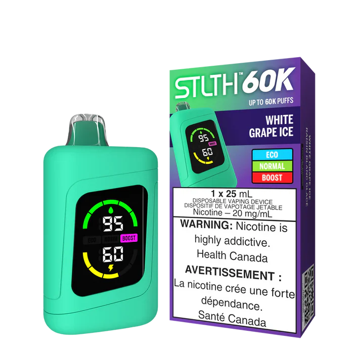 STLTH 60K Disposable - White Grape Ice 20mg