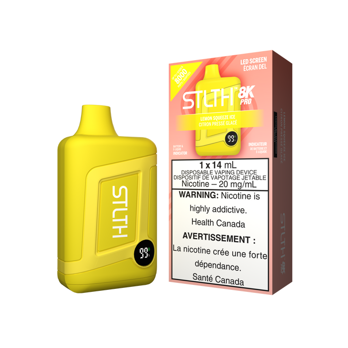 STLTH 8K PRO Disposable - Lemon Squeeze Ice 20mg