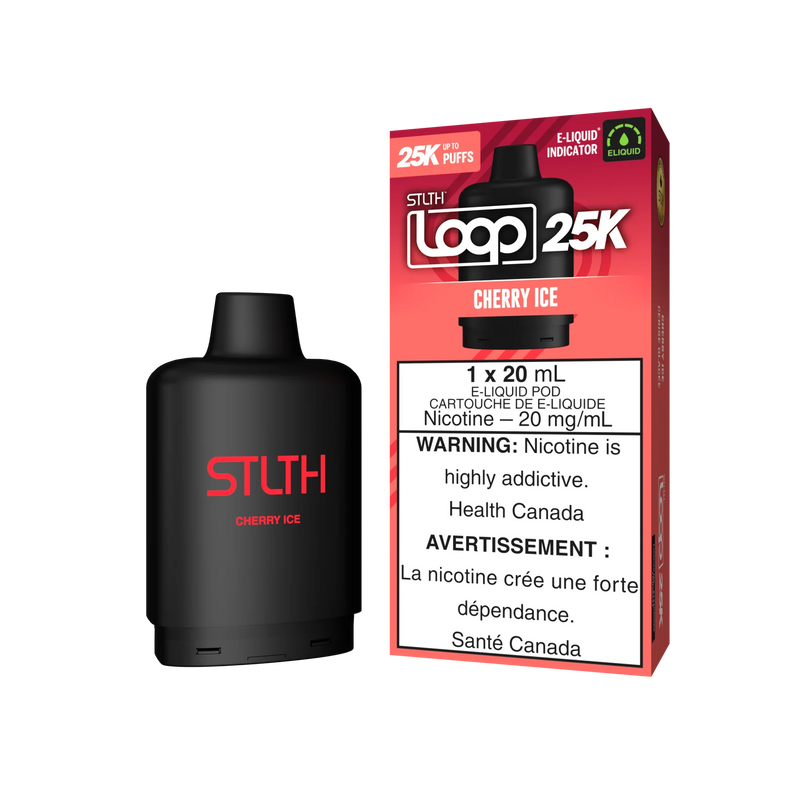STLTH Loop 25K Pod - Cherry Ice 20mg