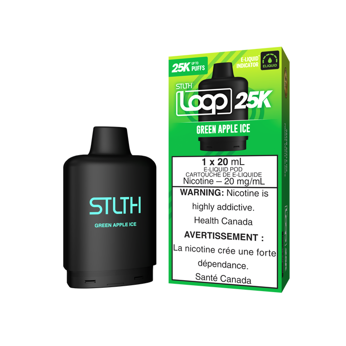 STLTH Loop 25K Pod - Green Apple Ice 20mg