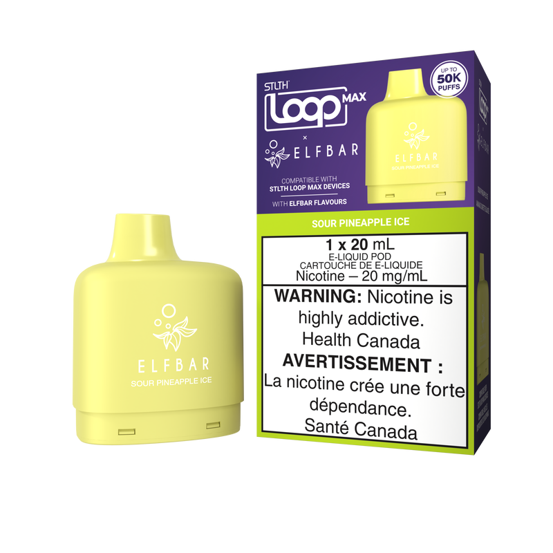 STLTH Loop Max x Elfbar Pod - Sour Pineapple Ice 20mg