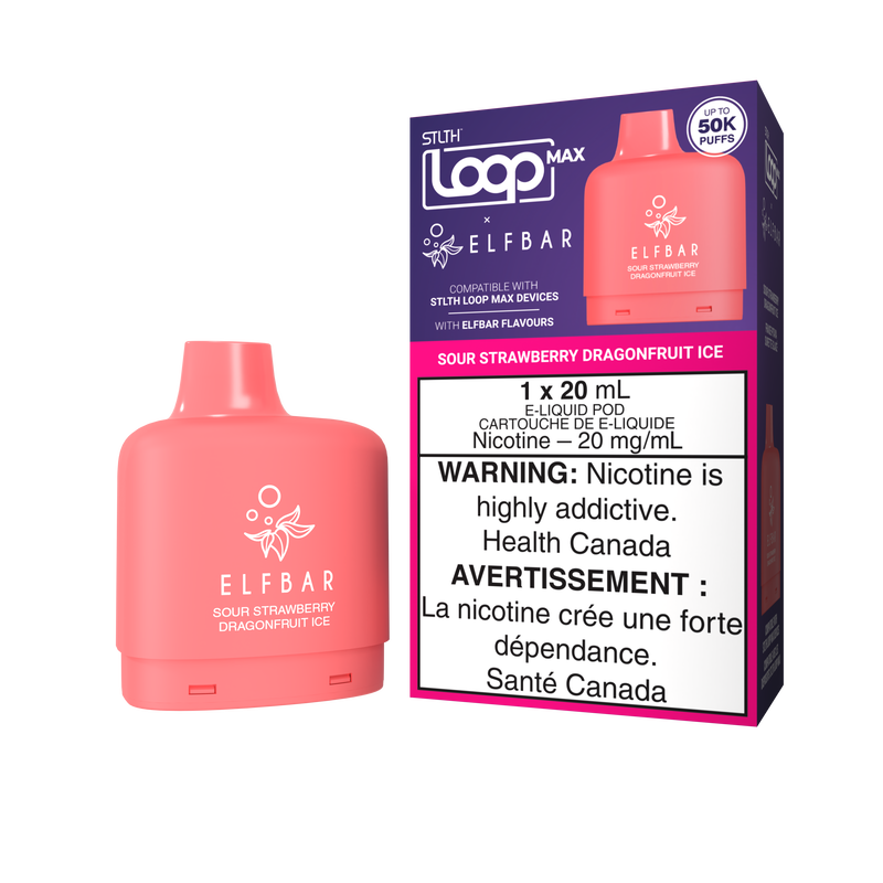 STLTH Loop Max x Elfbar Pod - Strawberry Dragonfruit Ice 20mg