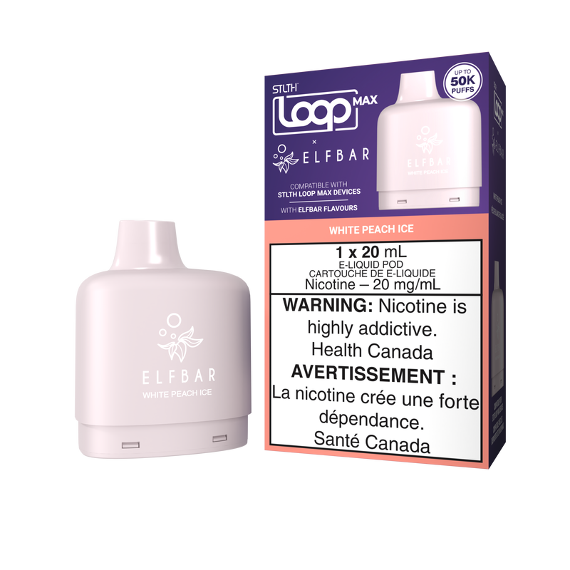 STLTH Loop Max x Elfbar Pod - White Peach Ice 20mg