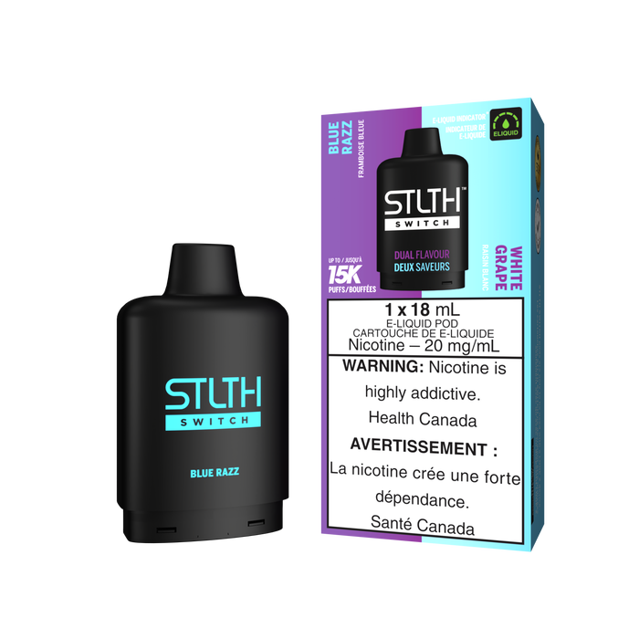 STLTH SWITCH Pod - Blue Razz & White Grape 20mg