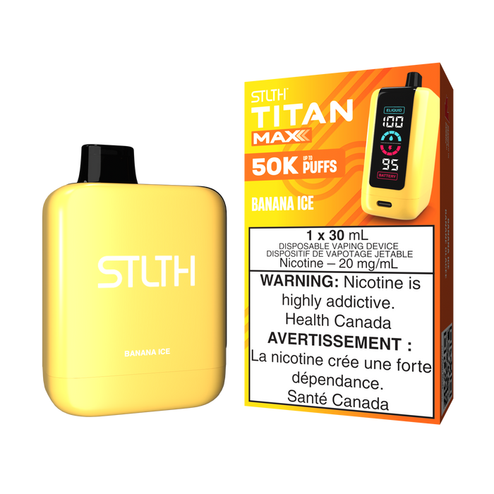 STLTH Titan Max Disposable -  Banana Ice 20mg