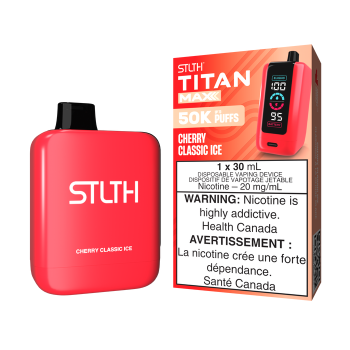 STLTH Titan Max Disposable -  Cherry Classic Ice 20mg