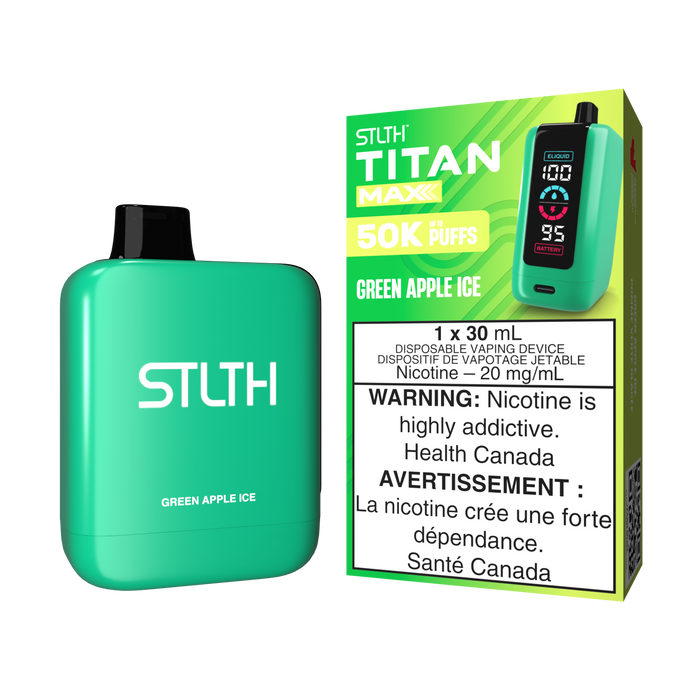 STLTH Titan Max Disposable -  Green Apple Ice 20mg