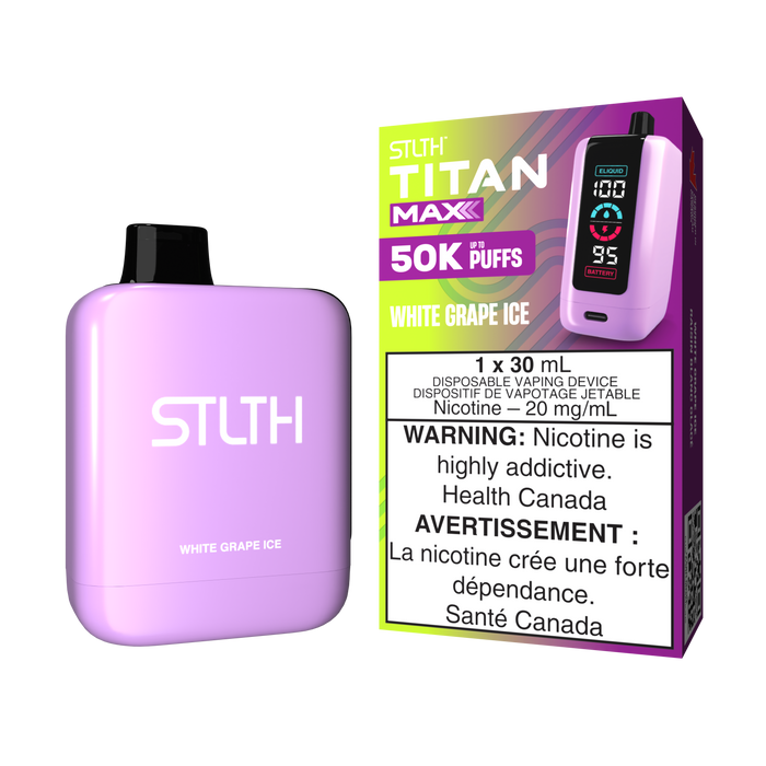 STLTH Titan Max Disposable - White Grape Ice 20mg