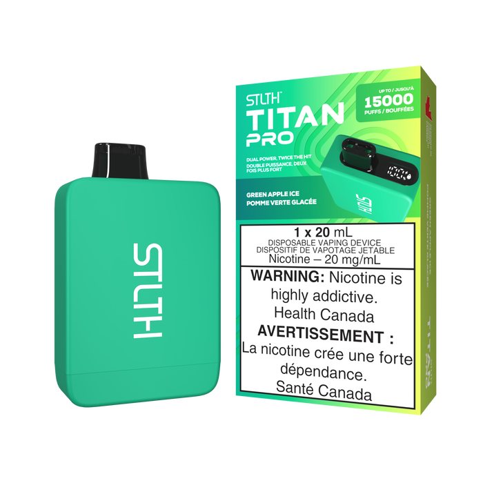 STLTH Titan Pro Disposable -  Green Apple Ice 20mg