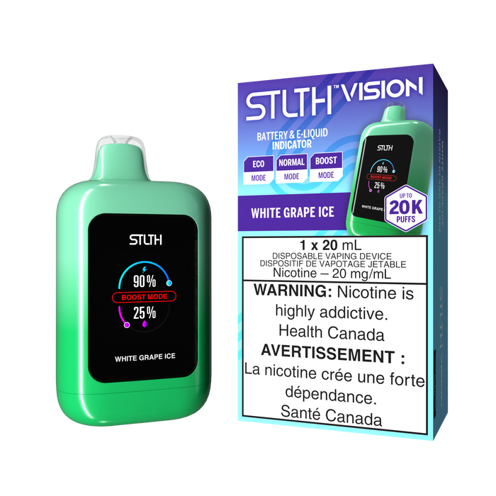 STLTH Vision 20K Disposable - White Grape Ice 20mg