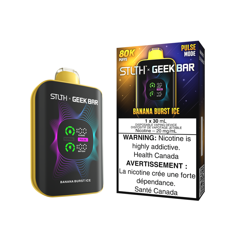 STLTH x Geek Bar 80K Disposable - Banana Burst Ice 20mg