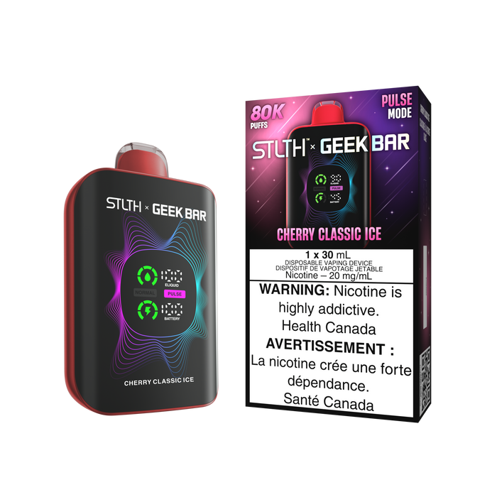 STLTH x Geek Bar 80K Disposable - Cherry Classic Ice 20mg