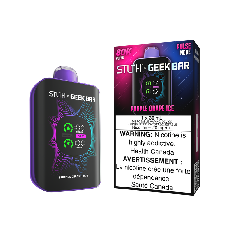 STLTH x Geek Bar 80K Disposable - Purple Grape Ice 20mg