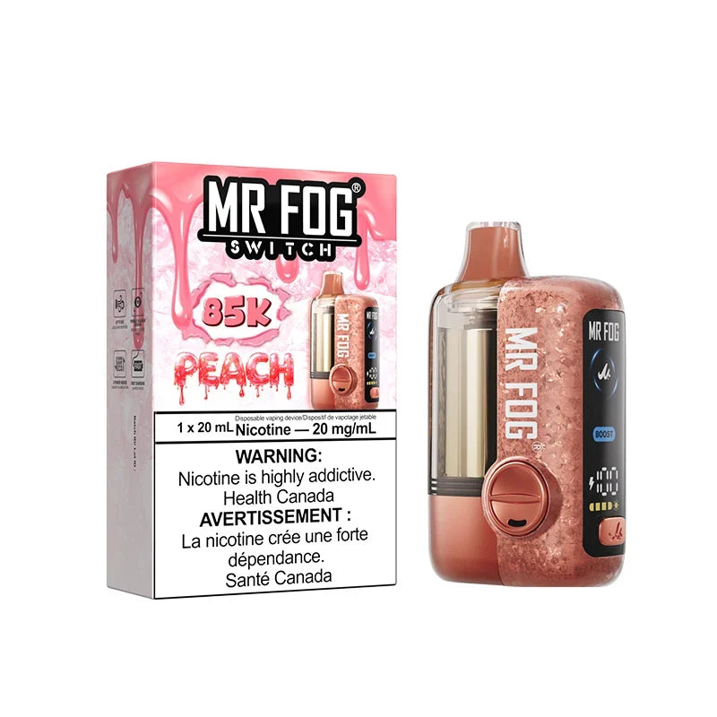 Mr. Fog Switch 85K Disposable - Peach 20mg
