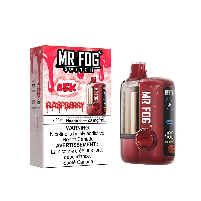 Mr. Fog Switch 85K Disposable - Raspberry 20mg