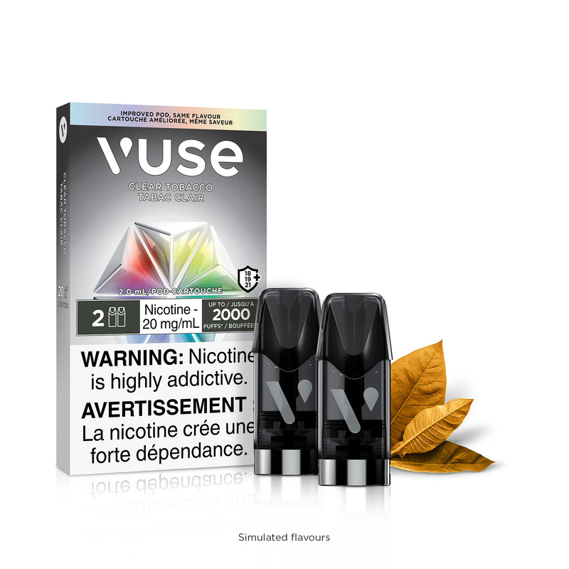 Vuse Pods Clear Ice Tobacco (2pk)