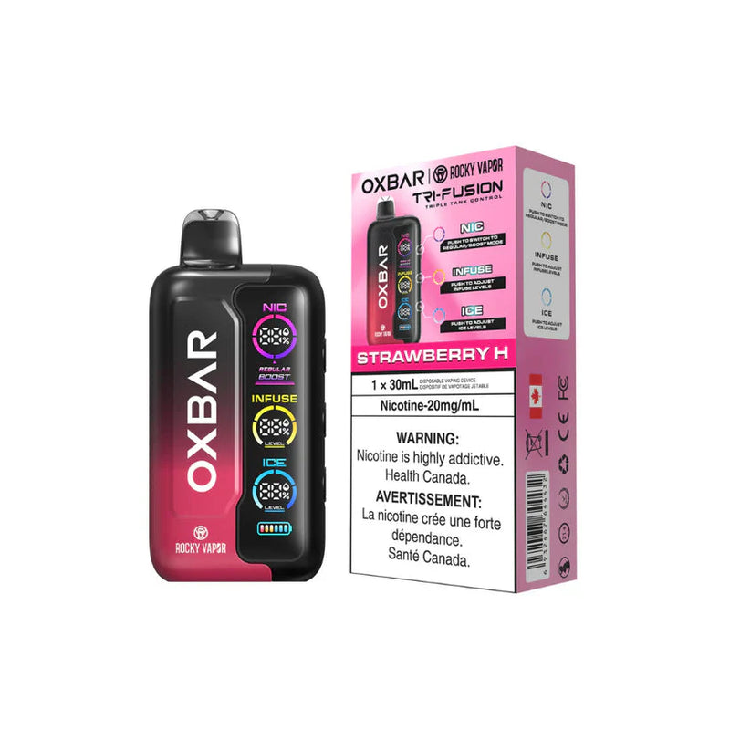 Rocky Vapor OXBAR Tri Fusion Disposable - Strawberry H 20mg