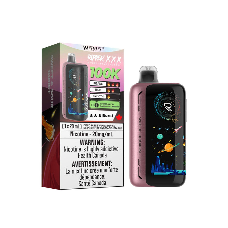 Ripper XXX 100K Disposable - S & S Burst 20mg