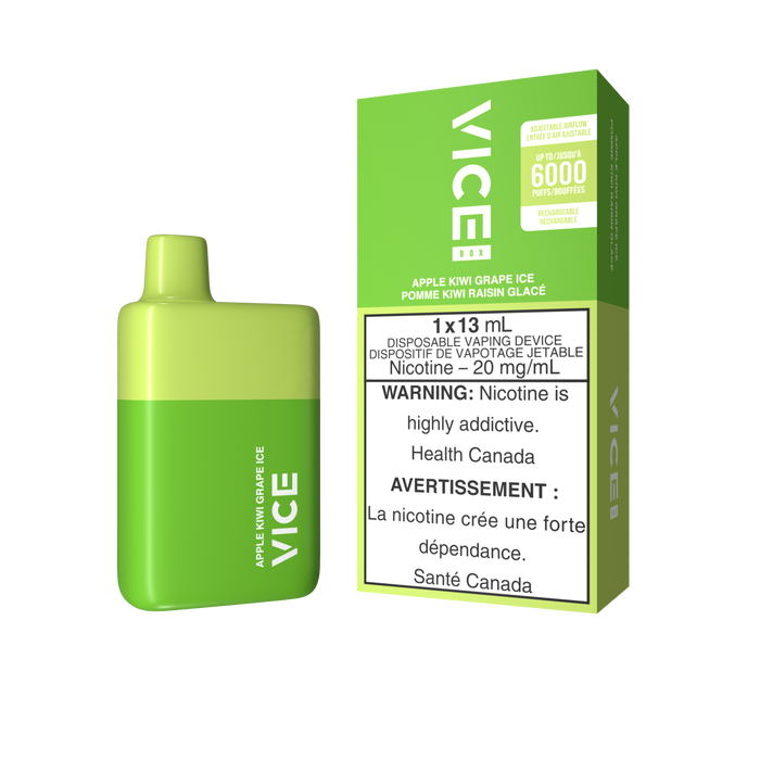 Vice Box Disposable - Apple Kiwi Grape Ice 20mg