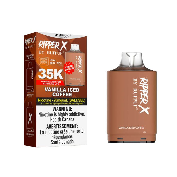 RIPPER X by RUFPUF 35K Pod - Vanilla Iced Coffee 20mg